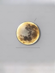 ไฟติดผนังรูปดวงจันทร์สไตล์โมเดิร์นเรียบง่ายตกแต่งผนังพื้นหลังห้องนอนติดตั้งภาพวาดในทางเข้าห้อง ไฟติด