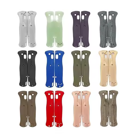 11 Colors G10 Folding Knife Handle Patches Grip Scales for BenchMade Bugout 535 Butterfly Knives DIY
