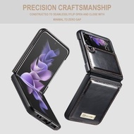 三星 Samsung Galaxy Z Flip 3 - CaseMe 003系列 皮套帶支架&卡槽 簡單商務
