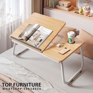 (Top傢俬)床上小桌子 可摺疊電腦桌 書桌 書枱 寫字桌 學習桌 床邊桌 懶人書桌 摺枱 Desk 包送貨