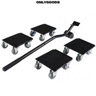 ONLYGOODS Furniture Dollies, Black Polyethylene Furniture Mover Dolly, Heavy Duty Moving Dolly Tools