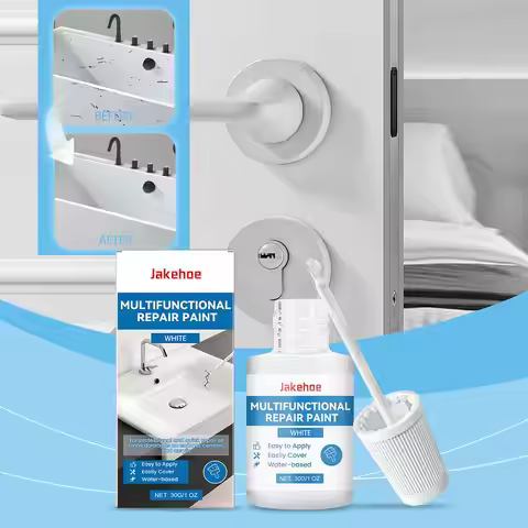 30g Multi-Purpose Repair Paint - Waterproof for Bathroom Wall Repair Scratch Cover Shine Restoration