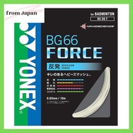 Yonex Badminton Strings BG66 Force (0.65mm) BG66F-2 White Roll 200m