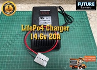 LifePo4 Charger 14.6v 20A ที่ชาร์จแบตลิเธียม 14.6v 20A เต็ม!!