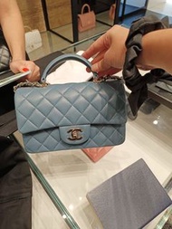 Chanel mini flap bag with handle 23K