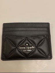 Kate spade 黑色菱格cardholder