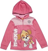 Paw Patrol Skye Toddler Girls Half-Zip Fleece Pullover Hoodie Pink 5T