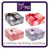 Marble Gift Box 3 IN 1 Square Gift Box with Ribbon Printing Best Wishes For You Kotak Hadiah Perfume