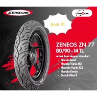 ZENEOS ZN77 tubeless motorcycle tires (Latest 2025 production) front and rear/ (80/90-14, 90/90-14) 