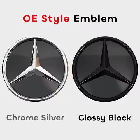 1pcs Car Front Grille Star Badge Emblem LED Logo Mercedes Benz W204 2008-2014 W245 09-11 GLK-Class X