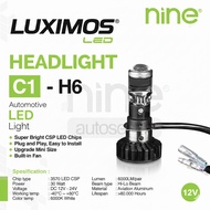 Original H6 H4 H7 Mini Projector Motorcycle LED Headlight nine luximos C1 -H6 Hi CHIP CSP 30 Watt