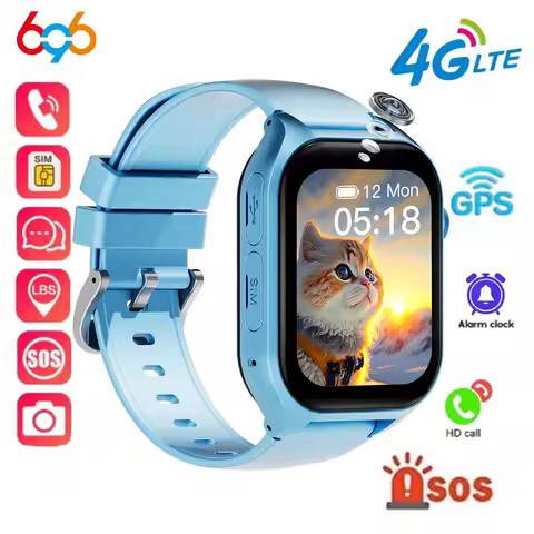 New Smart Watches 4G Kids GPS AGPS LBS SOS Music Playback Camera Smartwatch Waterproof Video Call 80