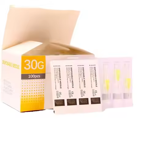 100pcs painless small needle 30G 4//6/8mm disposable 30G medical micro-plastic injection cosmetic st