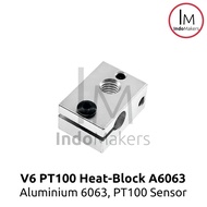 V5/V6 3D Printer Heat-block Heating Block Aluminum 6063