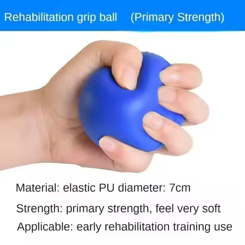 7cm Stress Relief Grip Ball, 2-Pack Firm Foam Massage Balls for Hand Therapy & Rehabilitation - Adul