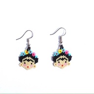 Earrings frida kahlo miyuki beads bohemian