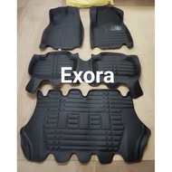 HOT PROTON EXORA 5D CAR MAT CAR CARPET FLOOR MAT (3 ROW)