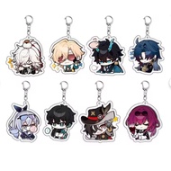 Layered Acrylic Keychain, Elysia Anime Keychain, Game Peripheral Keychain, DIY Acrylic Pendant, Cute