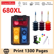 Kit de tinta recargable 680XL cartucho de tinta Compatible con hp 680 hp680 Deskjet 4535 4538 4675 5