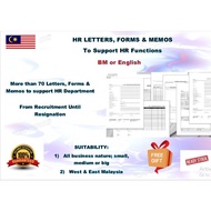 HR LETTERS, FORMS & MEMOS [Latest 2026] 💥BM or English💥 Supporting HR functions correspondence, user