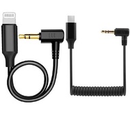 實體店鋪/SF (TYPE C$68 / Lightning$128)Male 3.5mm TRS Microphone (RODE Wireless GO II /Mixer)Audio Adapt