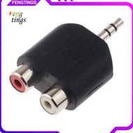 [Ft] 35mm Audio Male Jack Out Plug to 2 RCA Female Splitter Adapter Connector