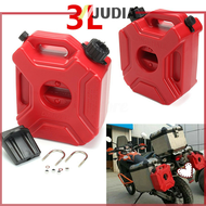 JUDIA 3L รถจักรยานยนต์แบบพกพา Jerry CAN ถังแก๊สพลาสติกรถยนต์เชื้อเพลิงเบนซิน ATV gokart