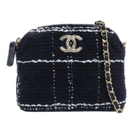 CHANEL 粗花呢Chain Shoulder鏈帶肩背袋
