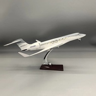 1:50 Scale Model Aircraft Gulfstream G650 Simulation Jet Airplanes Diecast Resin Model Plane Toy Wit