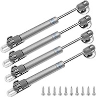 Hxchen 4Pcs Lift Support, 6 Inch Gas Strut, 40N Soft Close Hinges, Gas Spring, Lid Support, Kitchen Cabinet Hinges, Toy Box Hinges, Gas Shocks, Hydraulic Support Cabinet Hinge with Screws