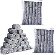Wool Assortment for Cleaning & Mice Control β 0000 Grade Fine to Coarse Steel Wool Pads & Rolls, Mul
