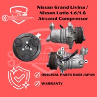 Nissan Grand Livina / Nissan Latio 1.6/1.8 Aircond Compressor#Nissan Grand Livina / Nissan Latio 1.6/1.8 Aircond Compres