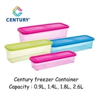 Century Freezer Container / kontena Serbaguna / Food Storage (0.9L/1.4L/1.8/2.6L)