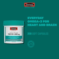 [EXP 29 SEP 2027] Swisse Ultiboost Odourless Fish Oil (1000mg x 200 Caps)