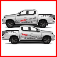 สติ๊กเกอร์แต่งลายโคลนชายประตูMG EX-TENDER  งาน 2 สี ชุดแต่งEX-TENDER  สติ๊กเกอร์ซิ่ง สติ๊กเกอร์ติดรถ