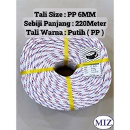 PP 6MM x 220MTR Tali Miz Tali Pukat PP Rope Tali Baru Tali Laut Tali Nelayan Tali Lembu Tali Pokok T