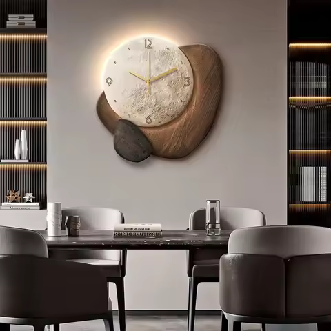 Silent Aesthetic Clock Wall Luxury Design Bathroom Art Mural Digital Minimalist Wall Clocks Large Du