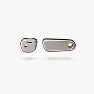 Flytanium Titanium Scales Compatible with James Brand Redstone Knife (Titanium Stonewash)