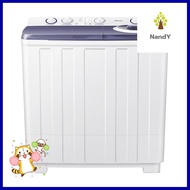 เครื่องซักผ้า 2 ถัง HISENSE WSRB1401W สีขาว2T WASHING MACHINE HISENSE WSRB1401WHITE **คุณภาพดี**