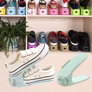 Shoes Rack Double Layer Adjustable Anti Slip Footwear Holder Space Organizer High Heels Sneakers Rak Kasut