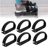 6pcs Adjustable Pedal Straps for Ellipse Leg Exerciser Machine, Feet Pedal Strap Under the Desk Leg 