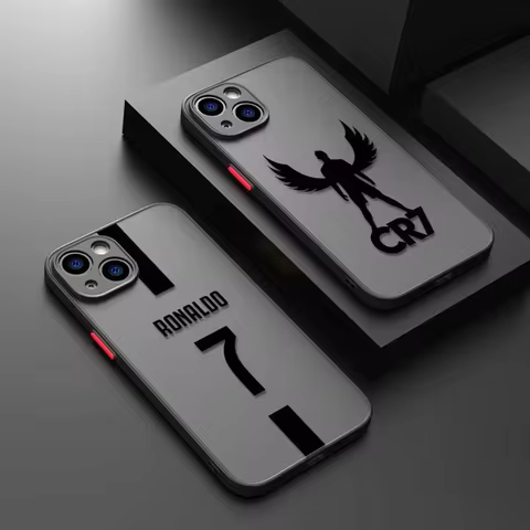 Famous Football Star Cristiano Ronaldo Number 7 Jersey For iPhone Case 16 15 14 13 12 11 Pro XR XS M