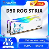 Adata XPG Spectrix D50 DDR4ร็อคสตริกซ์ RGB Memoria Ram Ddr4 8Gx2 16Gx2 3600MHZ Computador เดสก์ท็อปแ