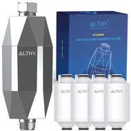 Yy ALTHY Vitamin C Revitalizing Shower Water Filter, Reduces Chlorine, Softened Water, Improves Dry
