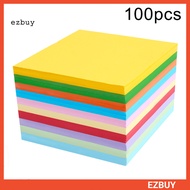 [EY] 100Pcs Square Origami Paper Double Sided Coloured DIY Folded Papercraft Tool