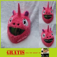 Cover Helm FullFace UNICORN Warna PINK - Sarung Helm - Barongsai - Yamaha, Honda, Kawasaki, Suzuki, 