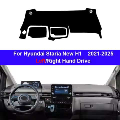 Car Dashboard Cover For Hyundai Staria New H1 2021-2023 2024 2025 Center Console Protector Carpet Da