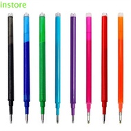 INSTORE Erasable Pen Refill, Large Capacity 0.7mm 0.5mm Erasable Refill Rod, School Supplies Replaceable Multicolor Smooth Writing Gel Pen Refill Handle Writing
