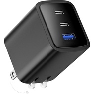 70W USB C Charger Block for MacBook Air MacBook Pro, 3-Port Wall Charger Compact Foldable for iPad P