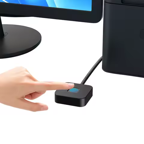 USB Fingerprint Reader with 5ft Cable Fingerprint Scanner For Windows Hello Fingerprint Reader for W